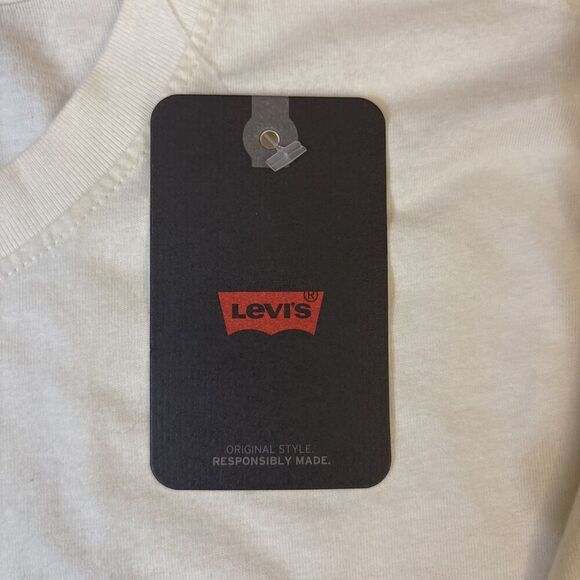 Levis Graphic T Shirt Extra Extra Small XXS Mushrooms Rainbow Hippie NEW NWT - Picture 4 of 9